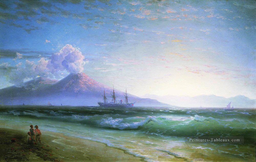 la baie de naples tôt le matin Ivan Aivazovsky Peintures à l'huile